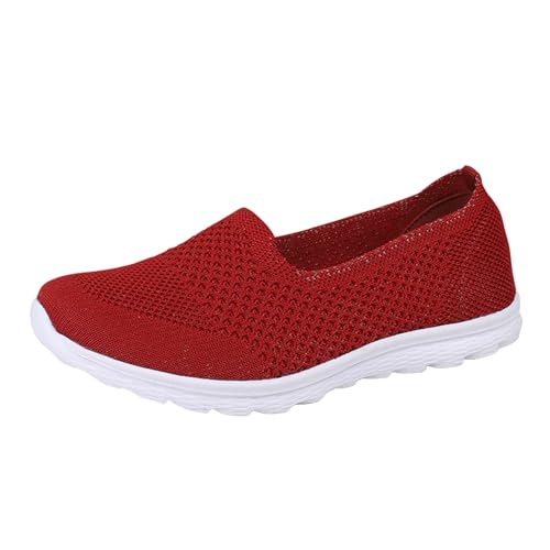 Sneaker Damen Freizeitschuhe Slipper Sportschuhe Damen Atmungsaktive Schnürschuhe Freizeitschuhe Unisex Leichte Arbeitsschuhe Sportlich Atmungsaktiv Slip Arbeits Sneaker Damen Sneaker Weiss (Red, 42) Sneaker Damen Freizeitschuhe Slipper Sportschuhe Damen Atmungsaktive Schnürschuhe Freizeitschuhe Unisex Leichte Arbeitsschuhe Sportlich Atmungsaktiv Slip Arbeits Sneaker Damen Sneaker Weiss (Red, 42) von VBEDKDEB