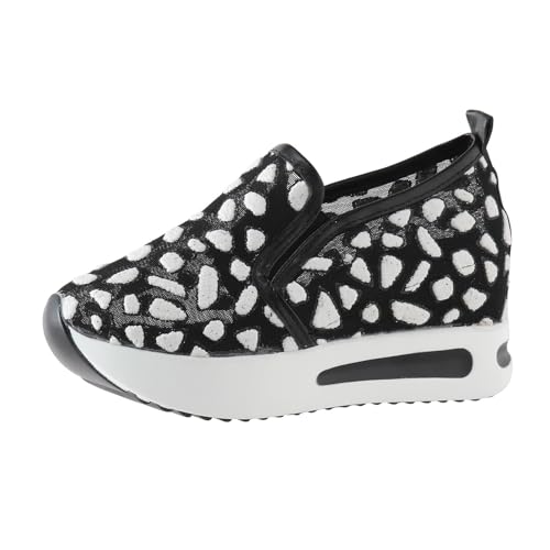 Sneaker Damen Laufschuhe Freizeitschuhe Slipper Damenschuhe Bequeme Freizeitschuhe mit weicher Sohle Modische atmungsaktive aus Spitzennetzgewebe für den Außenbereich Leichte Turnschuhe Damen (40) von VBEDKDEB