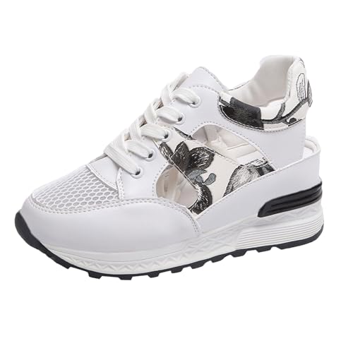 Sneaker Damen Laufschuhe Slipper Turnschuhe Damen Frühling und Sommer Hohl Schnürschuhe Dickbesohlte Sportschuhe Mit Geschlossener Spitze Weicher Sohle Jogging Freizeitschuhe Damen-Walkingschuhe (38) Sneaker Damen Laufschuhe Slipper Turnschuhe Damen Frühling und Sommer Hohl Schnürschuhe Dickbesohlte Sportschuhe Mit Geschlossener Spitze Weicher Sohle Jogging Freizeitschuhe Damen-Walkingschuhe (38) von VBEDKDEB