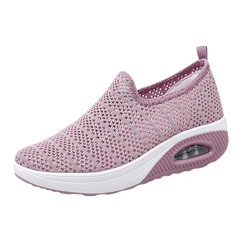 Sneaker Damen Slipper Slip on Freizeitschuhe Freizeit Slip On Reise Weiche Sohle Bequeme Schuhe Outdoor Mesh Laufmode Sport Atmungsaktive Slip In Sneaker Damen (39) von VBEDKDEB