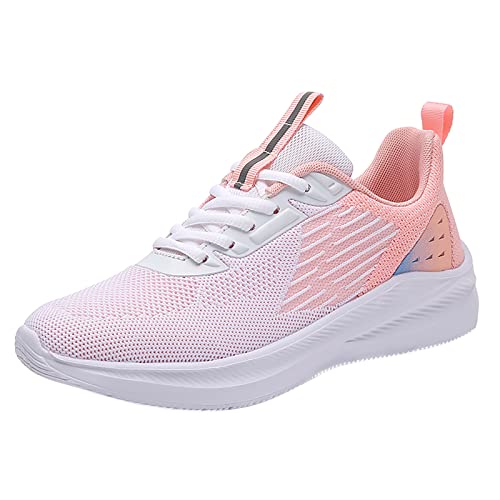 Sneaker Damen Sportschuhe Laufschuhe Turnschuhe Freizeit Damen Schnürschuhe Reise Weiche Sohle Bequeme Schuhe Outdoor Mesh Runing Mode Sport Atmungsaktive Trekking Schuhe Damen (41) von VBEDKDEB