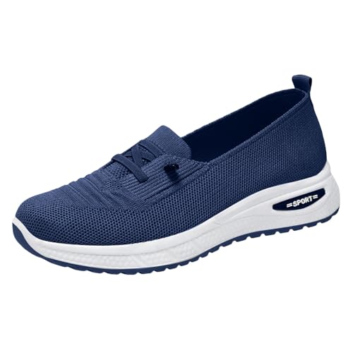 Sneaker Damen Turnschuhe Freizeitschuhe Laufschuhe Schnürschuhe für Damen, Oberbekleidung, Sportschuhe, modisches Mesh, leicht, atmungsaktiv, weiche Sohle, flache Öffnung Damen Sneaker Weiß (Blue, 40) Sneaker Damen Turnschuhe Freizeitschuhe Laufschuhe Schnürschuhe für Damen, Oberbekleidung, Sportschuhe, modisches Mesh, leicht, atmungsaktiv, weiche Sohle, flache Öffnung Damen Sneaker Weiß (Blue, 40) von VBEDKDEB
