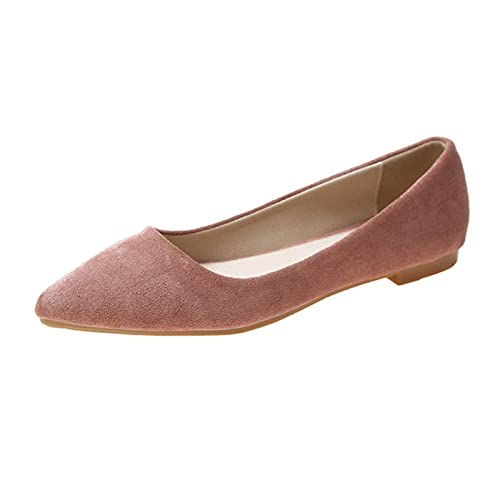 VBEDKDEB Ballerina Schuhe Damen Bequeme Flache Ballerinas Flache Schuhe Overfoot Freizeitschuhe Zehe Modeschuhe Spitzen Komfort Freizeitschuhe Ballerinas Damen (37) von VBEDKDEB