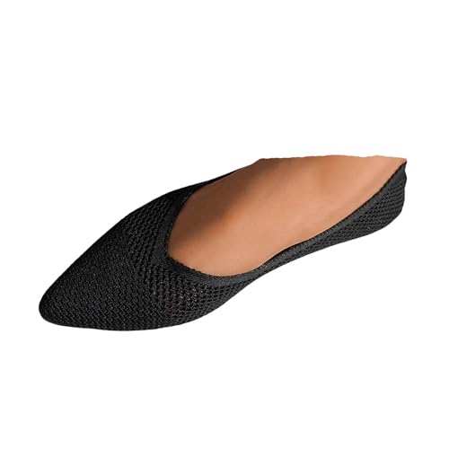 VBEDKDEB Ballerina Schuhe Damen Bequeme Flache Ballerinas Flache Schuhe zum Reinschlüpfen, Bequeme Ballerinas, süße Ballettschuhe tragbar, niedriger Keilabsatz Slingback Ballerina (38) von VBEDKDEB