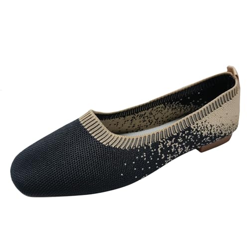 VBEDKDEB Ballerina Schuhe Damen Bequeme Flache Ballerinas Freizeit Einzelschuhe Gehen Wandern Pick Up Schuhe Atmungsaktiv Mädchen Gehen Zur Arbeit Oder Dating Damen-Ballerinas (43) von VBEDKDEB