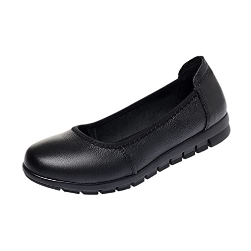 VBEDKDEB Ballerina Schuhe Damen Bequeme Flache Ballerinas Schuhe Slip-on Atmungsaktiv Mode Freizeit Casual Outdoor Freizeitschuhe Sling Ballerinas Damen Spitze (39) von VBEDKDEB