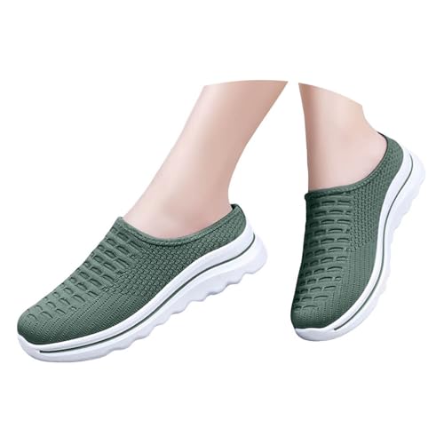 VBEDKDEB Damen Herren Clogs Pantolette Bequeme Orthopädische Schuhe Damen Walkingschuhe Leicht Weite Mesh Atmungsaktiv Casual Laufschuhe Bequeme Outdoor Sommerschuhe Sneaker Schlupfschuhe (Green, 40) VBEDKDEB Damen Herren Clogs Pantolette Bequeme Orthopädische Schuhe Damen Walkingschuhe Leicht Weite Mesh Atmungsaktiv Casual Laufschuhe Bequeme Outdoor Sommerschuhe Sneaker Schlupfschuhe (Green, 40) von VBEDKDEB
