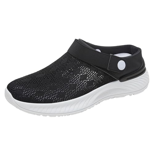 VBEDKDEB Damen Herren Clogs Pantolette Hausschuhe Atmungsaktive Hausschuhe Halbschuhe Für Frauen Lazy Soft Soled Slip On Casual Schuhe Sommer Sommerschuhe Barfussschuhe Pantoffeln (40) von VBEDKDEB
