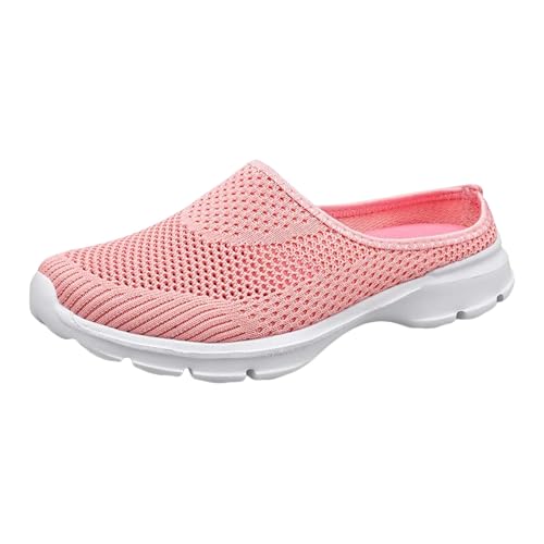 VBEDKDEB Damen Herren Clogs Pantolette Pantoffeln Loafer für Damen, lässige, Bequeme und leichte Slip On Sneakers, Flache Wanderschuhe Gartenclogs Sommer Sommerschuhe Sneaker (39) von VBEDKDEB