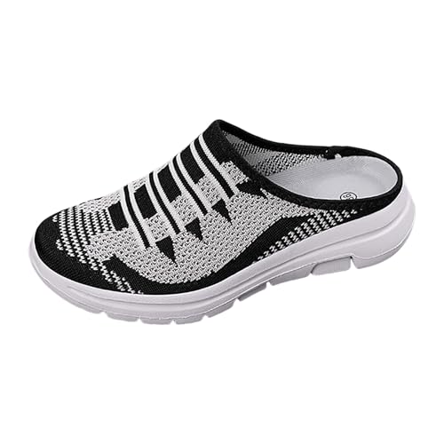 VBEDKDEB Damen Herren Clogs Pantolette Sabots Beach Lazy Atmungsaktive Mesh Schuhe Lässige und Bequeme Damenschuhe Half Slip Sportschuhe Gartenclogs Sommerschuhe Barfussschuhe Pantoffeln (39) von VBEDKDEB