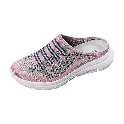 VBEDKDEB Damen Herren Clogs Pantolette Sabots Beach Lazy Atmungsaktive Mesh Schuhe Lässige und Bequeme Damenschuhe Half Slip Sportschuhe Gartenclogs Sommerschuhe Barfussschuhe Pantoffeln (40) von VBEDKDEB