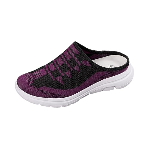VBEDKDEB Damen Herren Clogs Pantolette Sabots Beach Lazy Atmungsaktive Mesh Schuhe Lässige und Bequeme Damenschuhe Half Slip Sportschuhe Gartenclogs Sommerschuhe Barfussschuhe Pantoffeln (Purple, 38) VBEDKDEB Damen Herren Clogs Pantolette Sabots Beach Lazy Atmungsaktive Mesh Schuhe Lässige und Bequeme Damenschuhe Half Slip Sportschuhe Gartenclogs Sommerschuhe Barfussschuhe Pantoffeln (Purple, 38) von VBEDKDEB