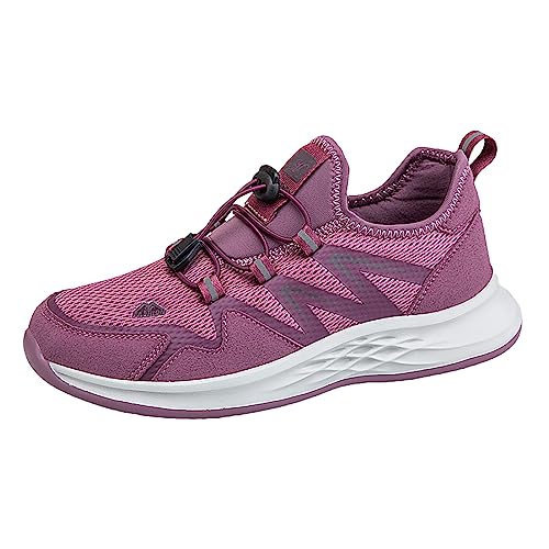 VBEDKDEB Damen Laufschuhe Damen Turnschuhe Atmungsaktive Ältere Schuhe Casual Wanderschuhe Mesh Sport Schuhe Frauen Schuhe Sneaker Damen Weiss Turnschuhe Damen Weiss (Pink, 38) von VBEDKDEB