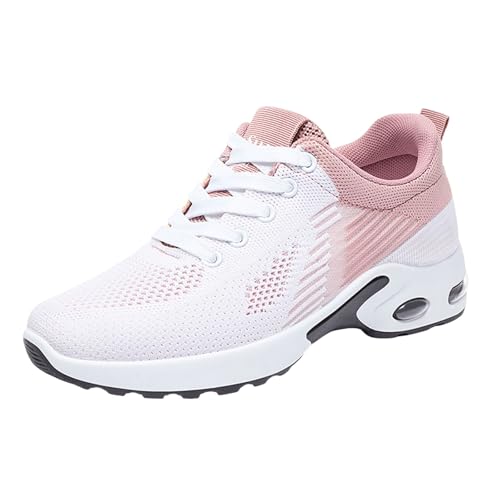 VBEDKDEB Damen Laufschuhe Schuhe Damen Sportschuhe Leicht Mesh Atmungsaktiv Bequem Schnüren Sneaker Turnschuhe Joggingschuhe Wanderschuhe Running Shoes Trainers (40) von VBEDKDEB