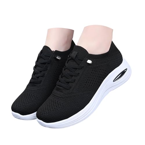 VBEDKDEB Damen Laufschuhe Schuhe Damen Sportschuhe Leicht Mesh Atmungsaktiv Bequem Schnüren Sneaker Turnschuhe Joggingschuhe Wanderschuhe Running Shoes Trainers (41) von VBEDKDEB