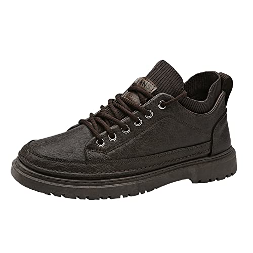 VBEDKDEB Freizeitschuhe Herren Slipper 2025 Herrenmode Trend Auto Stitching Round Toe Canvas Casual Sports Bequeme Samt Sport Laufschuhe Herrenschuhe (44) von VBEDKDEB