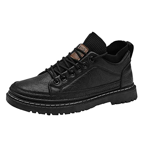 VBEDKDEB Freizeitschuhe Herren Slipper 2025 Herrenmode Trend Auto Stitching Round Toe Canvas Casual Sports Bequeme Samt Sport Laufschuhe Herrenschuhe (BK2, 44) von VBEDKDEB