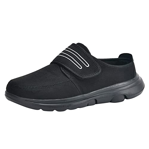 VBEDKDEB Freizeitschuhe Herren Slipper 2025 Paar Herren Winter Walking Leichte weiche Sohle rutschfeste Abdeckung Ferse warmes lässige Baumwollschuhe Weiße Sneaker (44) von VBEDKDEB