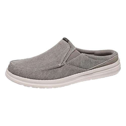 VBEDKDEB Freizeitschuhe Herren Slipper Atmungsaktive Oberbekleidung mit Zehenkappe für Herren, Trendige Freizeitschuhe Laufschuhe (Khaki, 39) von VBEDKDEB