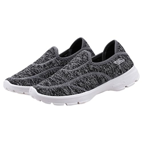 VBEDKDEB Freizeitschuhe Herren Slipper Atmungsaktive und Bequeme Sport und Freizeitschuhe mit weicher Sohle für Herren Damen Handballschuhe (Grey, 38) von VBEDKDEB