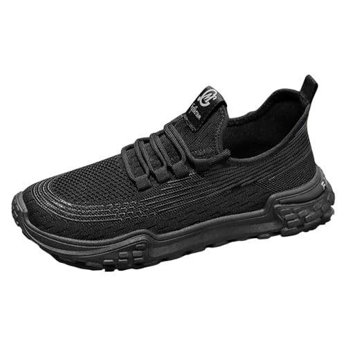 VBEDKDEB Freizeitschuhe Herren Slipper Frühling Fly Weben Mesh Weiche Sohle Sport Schuhe männer Schuhe Atmungsaktive männer Casual Mesh Laufschuhe Herren Turnschuhe (43) von VBEDKDEB