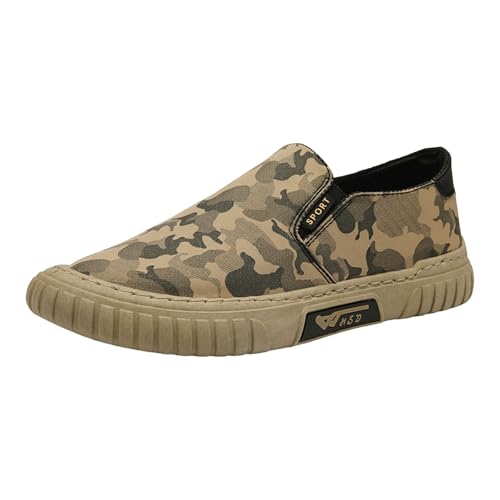 VBEDKDEB Freizeitschuhe Herren Slipper Herrenmode Trend Sport Low Top Set Fuß EIN Fuß Steigbügel Flache Unterseite Freizeitschuhe Laufschuhe Herren (Green, 39) von VBEDKDEB