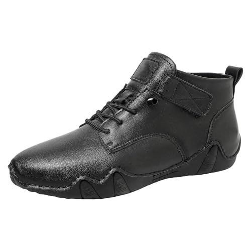 VBEDKDEB Freizeitschuhe Herren Slipper Herrenmodelle Modische Herbst und Winter Kurz Outdoor Freizeitschuhe in großer Größe Sneaker Schwarz Herren (43) von VBEDKDEB