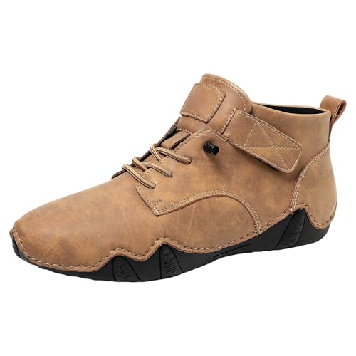 VBEDKDEB Freizeitschuhe Herren Slipper Herrenmodelle Modische Herbst und Winter Kurz Outdoor Freizeitschuhe in großer Größe Sneaker Schwarz Herren (Brown, 42) von VBEDKDEB