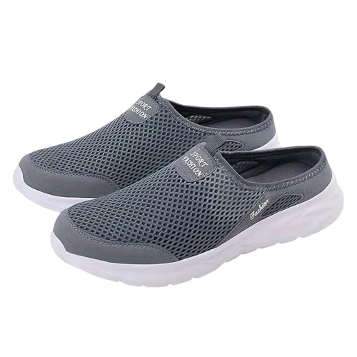 VBEDKDEB Freizeitschuhe Herren Slipper Lässige, atmungsaktive Slip Sneaker für Herren Schuhe Schwarz (Grey, 40) von VBEDKDEB