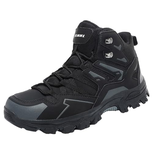VBEDKDEB Freizeitschuhe Herren Slipper Männer Winter Wanderschuhe High Top Klettern Wandern Outdoor Schuhe Casual Sportschuhe Handballschuhe Herren (42) von VBEDKDEB