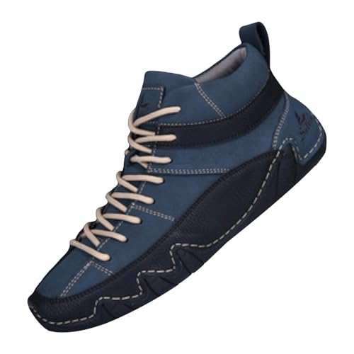 VBEDKDEB Freizeitschuhe Herren Slipper Modische, warme Freizeitschuhe mit mittlerem Schnitt für Herren Sneaker Schwarz (Blue, 41) von VBEDKDEB