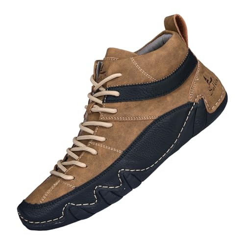 VBEDKDEB Freizeitschuhe Herren Slipper Modische, warme Freizeitschuhe mit mittlerem Schnitt für Herren Sneaker Schwarz (Brown, 41) von VBEDKDEB
