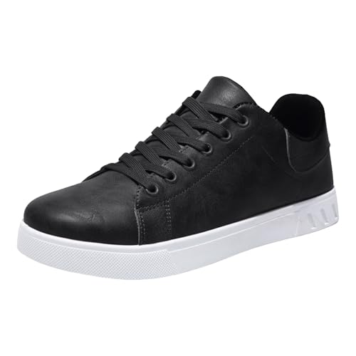 VBEDKDEB Freizeitschuhe Herren Slipper Modische Low Top Trendy Weiße Herrenschuhe Mit Zehenschnürung Beliebte Bequeme Freizeitschuhe Weiße Schuhe Herren (42) von VBEDKDEB
