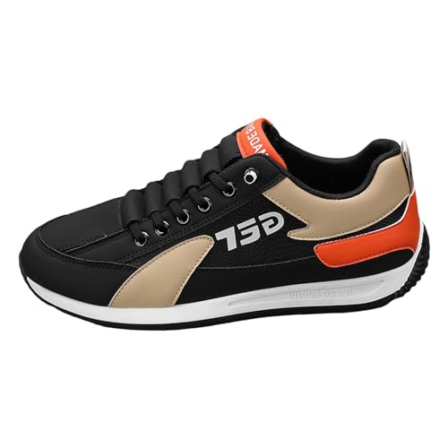 VBEDKDEB Freizeitschuhe Herren Slipper Sportschuhe Frühling Außenhandel Herrenschuhe Schnürschuhe Laufschuhe Modeschuhe Schwarze Sneaker Herren (42) von VBEDKDEB