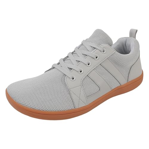 VBEDKDEB Freizeitschuhe Herren Slipper Unisex Freizeit Sneaker mit dünner Sohle und breitem Leisten Herren Slipper (Grey, 40) von VBEDKDEB