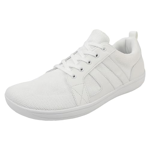 VBEDKDEB Freizeitschuhe Herren Slipper Unisex Freizeit Sneaker mit dünner Sohle und breitem Leisten Herren Slipper (White, 37) von VBEDKDEB