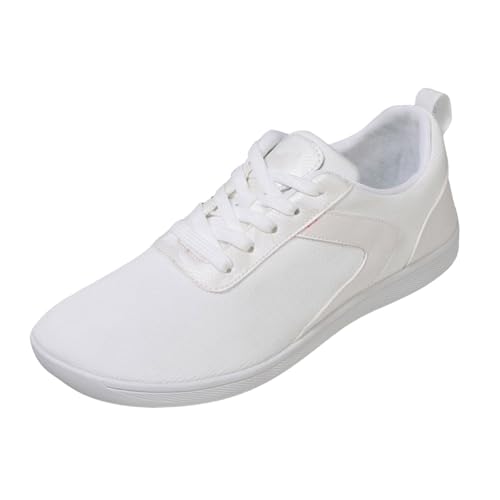 VBEDKDEB Freizeitschuhe Herren Slipper Unisex Freizeit Sneaker mit dünner Sohle und breitem Leisten Walkingschuhe (White, 48) von VBEDKDEB