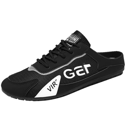 VBEDKDEB Herren Clogs Pantolette Pantoffeln Neu Herrenschuhe Trend Vielseitig Casual Schuhe Lazy Man Halb Slipperboard Gartenclogs Sommer Sneaker Walking (42) von VBEDKDEB