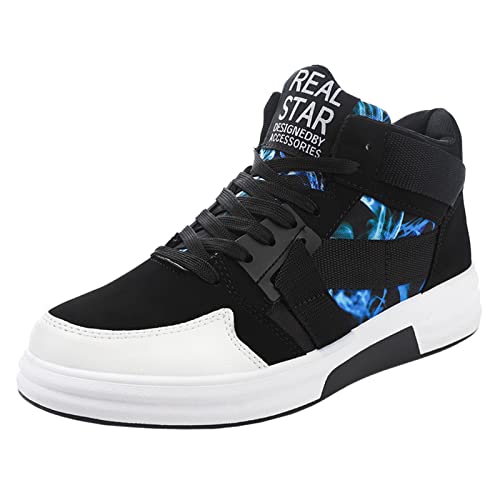 VBEDKDEB Herren-Laufschuhe Sneakers Herren High Top Schuhe Mode Freizeitschuhe zum Gehen Wanderschuhe Herren Sommer (Blue, 39) von VBEDKDEB