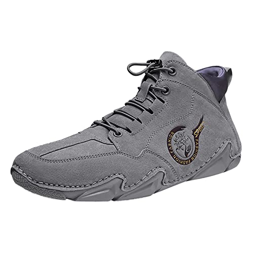VBEDKDEB Herren Laufschuhe Trekkingschuhe Herren Außenhandels Reißverschluss Sportschuhe Sneaker (T-A-Grey, 39) von VBEDKDEB