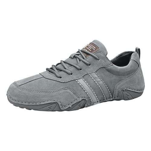 VBEDKDEB Herren Laufschuhe Trekkingschuhe Herren Außenhandels Reißverschluss Sportschuhe Sneaker (T-C-Grey, 43) von VBEDKDEB