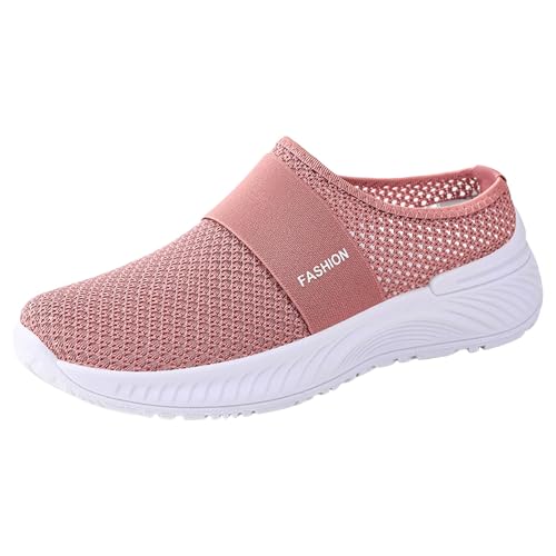 VBEDKDEB Orthopädische Schuhe Damen, Frauen Plateau Hausschuhe Clogs Lässig Walking Sneaker Slip On Slipper Pantoletten Mules Freizeitschuhe Bequem rutschfest Schlupfschuhe (39) von VBEDKDEB