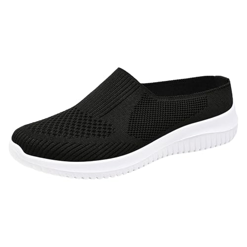 VBEDKDEB Orthopädische Schuhe Damen, Frauen Plateau Hausschuhe Clogs Lässig Walking Sneaker Slip On Slipper Pantoletten Mules Freizeitschuhe Sommer Bequem rutschfest Schlupfschuhe (37) von VBEDKDEB