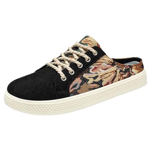 VBEDKDEB Orthopädische Schuhe Damen, Frauen Plateau Hausschuhe Clogs Lässig Walking Sneaker Slip On Slipper Pantoletten Mules Freizeitschuhe Sommer Bequem rutschfest Schlupfschuhe (40) von VBEDKDEB