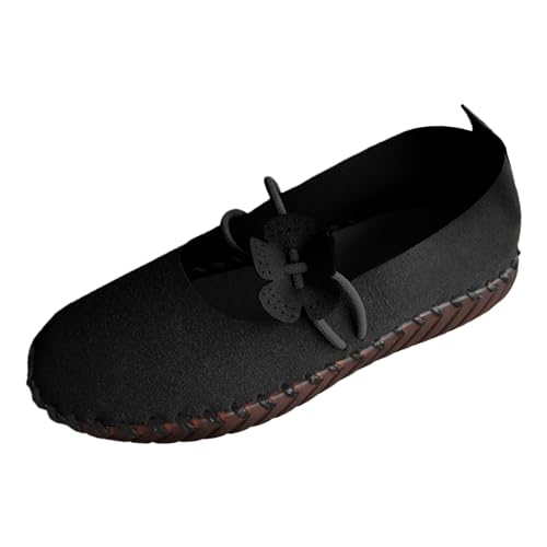 VBEDKDEB Slip On Sneakers Damen Freizeitschuhe Slipper Damen Casual Einfarbig Blume Große Größe Hausschuhe Bequeme Flache Einzelschuhe Freizeitschuhe Atmungsaktive Schuhe Damen (38) von VBEDKDEB