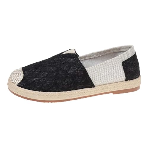 VBEDKDEB Slip On Sneakers Damen Slipper Freizeitschuhe Damen Flache Durchsichtige Modische Freizeitschuhe Mit Runder Spitze Fersensporn Schuhe Damen (41) von VBEDKDEB