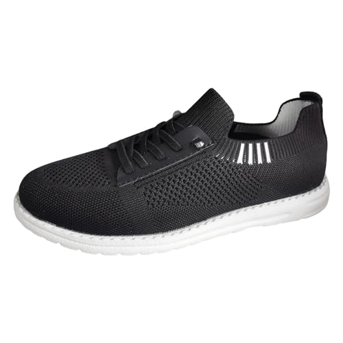 VBEDKDEB Sneaker Damen Freizeitschuhe Laufschuhe Turnschuhe Lässige, einfarbige, atmungsaktive Mesh Schnürschuhe in Übergröße Damen Laufschuhe (39) von VBEDKDEB