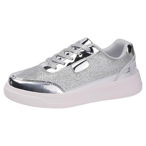 VBEDKDEB Sneaker Damen Freizeitschuhe Slip on Laufschuhe Trendy Low Freizeitschuhe für Damen Golfschuhe Damen (White, 42) von VBEDKDEB