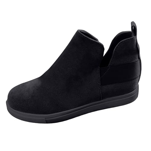 VBEDKDEB Sneaker Damen Freizeitschuhe Slip on Slipper Vielseitige und Bequeme Damen Sneaker mit Flacher Sohle elastischem Slip On, lässig, sportlich, modisch Trekking Schuhe Damen (40) von VBEDKDEB