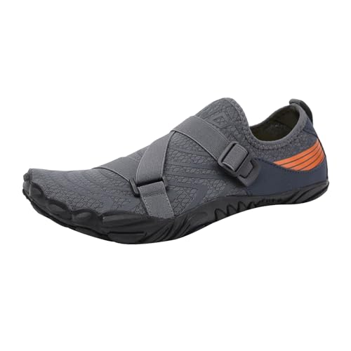 VBEDKDEB Sneaker Damen Laufschuhe Sportschuhe Turnschuhe Wanderschuhe Leichte Walkingschuhe Atmungsaktive Trekkingschuhe Sommer Sneaker Damen (Dark Gray, 46) von VBEDKDEB